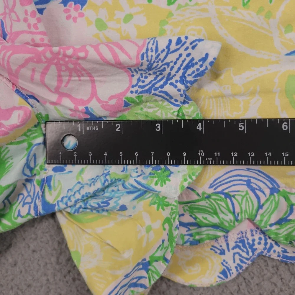 LILLY PULITZER Shorts Size 10 Buttercup Scallop Hem Lightweight 4
